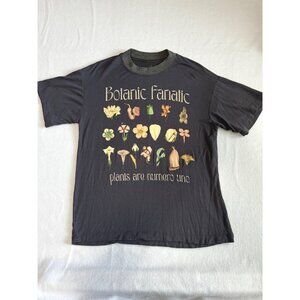 Life Clothing Company Women’s Small Tee Botanic Fanatic Plants Flowers T Shirt